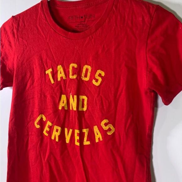 Fifth Sun Small‎ Red and Yellow T Shirt - Picture 2 of 4